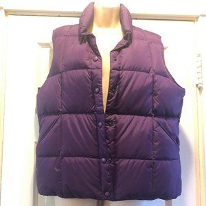NEW! Purple Land's End Puffer Vest